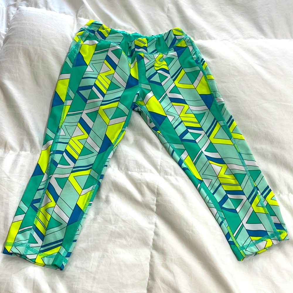 C8 Cropped Geometric Leggings Girls Medium Activewear